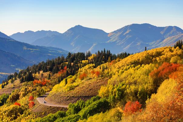Salt Lake City with mountain backdrop and outdoor recreation