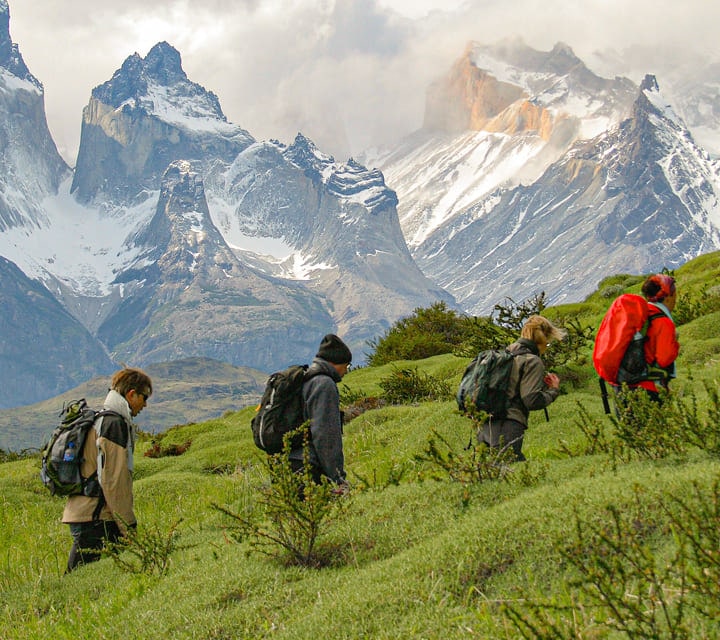 Patagonia mountains and hiking trails
